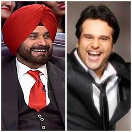 Krushna Abhishek and Navjot Singh Sidhu Krushna Abhishek and Navjot Singh Sidhu