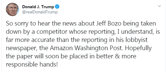 Donald Trump. Twitter Donald Trump Tweet