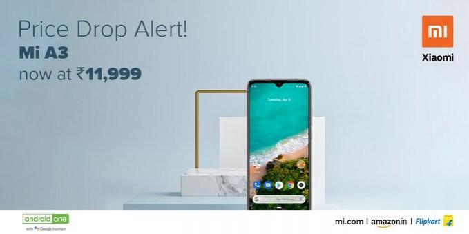 Mi A3 price slashed in India Mi A3 price slashed in India