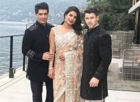 Manish Malhotra, Priyanka Chopra, Nick Jonas