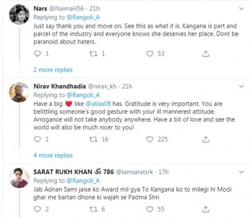 Rangoli Chandel trolled for belittling Alia Bhatt for sending Kangana Ranaut flowers on Padma Shri honour Rangoli Chandel, Alia Bhatt
