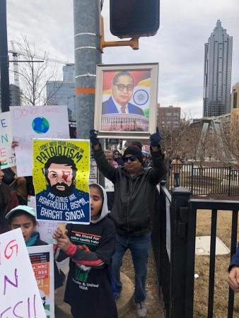 Indian Americans protest CAA, NRC. US Citizenship Act protest