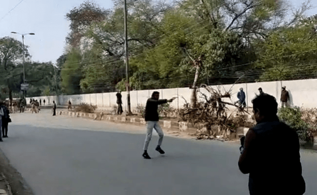 Man opened fire during anti-CAA protests at Jamia. Jamia shooting