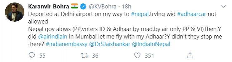 Karanvir Bohra tweet