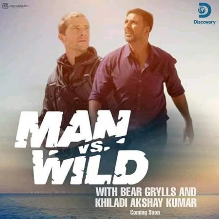Akshay Kumar with Bear Grylls on 'Man vs Wild'