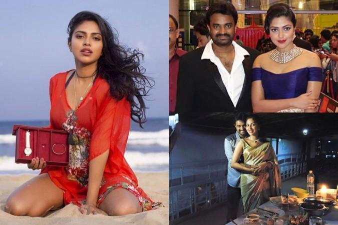 Amala Paul and AL Vijay. Amala Paul and AL Vijay