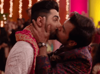 Ayushmann Khurrana and Jitendra Singh kiss in 'Shubh Mangal Zyada Saavdhan'