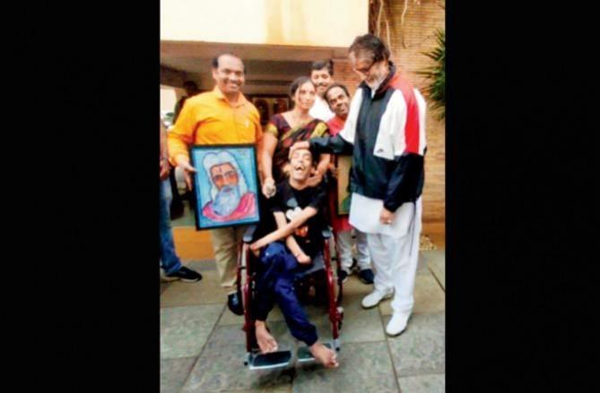 Amitabh Bachchan with Ayush