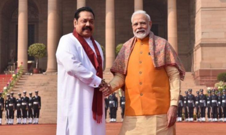Sri Lanka PM Mahinda Rajapaksa meets PM Modi. ANI Sri Lankan PM Mahinda Rajapaksa
