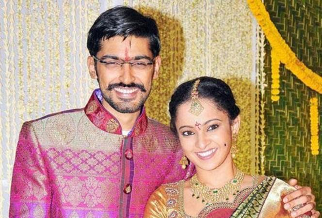 Ram Gopal Varma's daughter Revathi with her husband Pranav Ram Gopal Varma's daughter Revathi with her husband Pranav