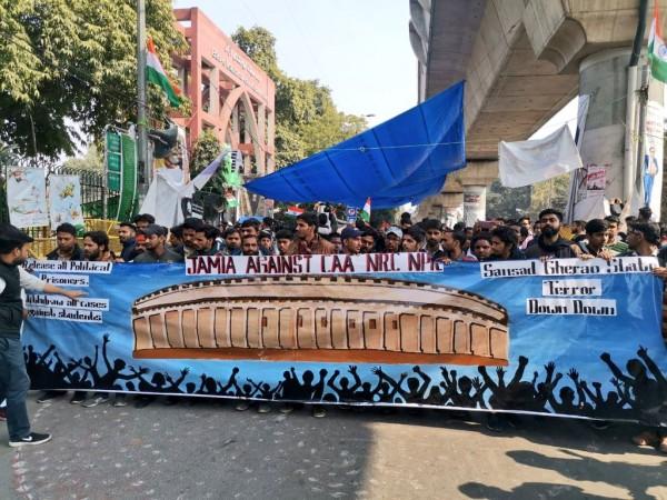 Jamia Millia Parliament march Jamia Millia Parliament march