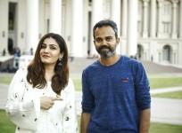 Raveena Tandon and Prashanth Neel on KGF 2 set