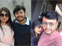 Golden star Ganesh with his wife Shilpa