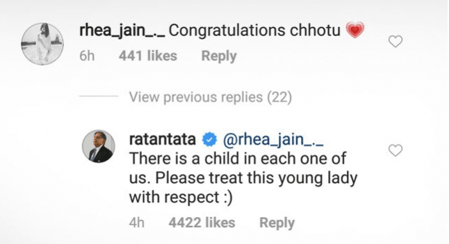 Ratan Tata instagram