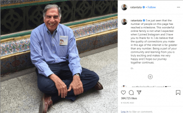 Ratan Tata instagram
