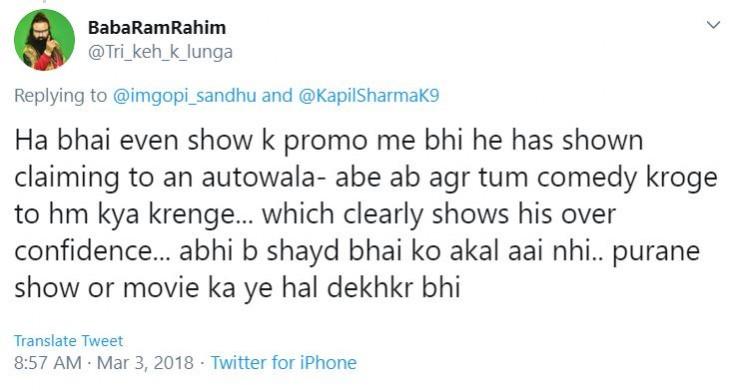 Kapil Sharma trolled
