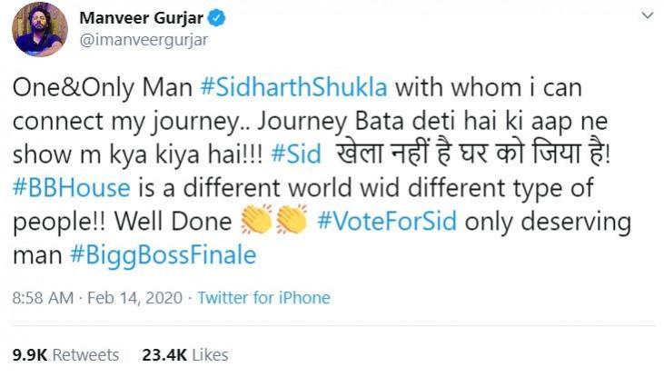 Bigg Boss 13 Siddharth Shukla
