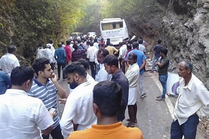 Udupi Bus accident. PTI Bus accident Udupi