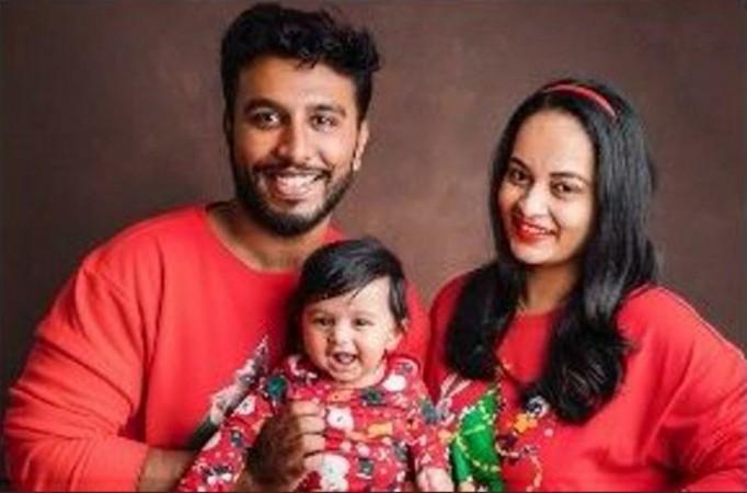 Suja Varunee and Shiva Kumar with their son Advaaith Suja Varunee and Shiva Kumar with their son Advaaith