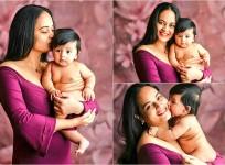 Suja Varunee with her son Advaaith