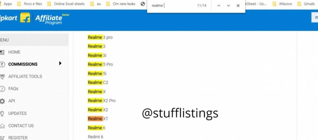 Realme 6 listed Realme 6 listed
