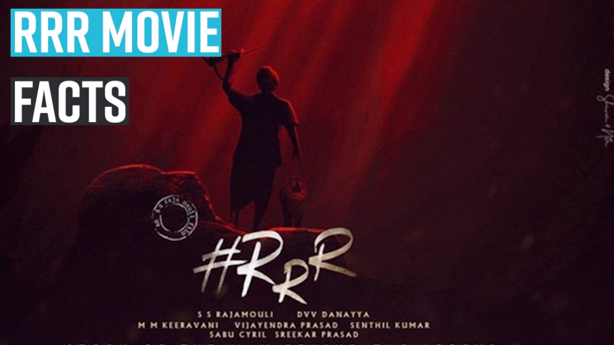 RRR movie title logo and motion poster release Rajamouli