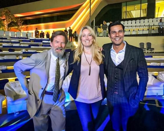 Randeep Hooda with award-winning explorer and environmentalist Sacha Dench Randeep Hooda, award-winning explorer and environmentalist Sacha Dench
