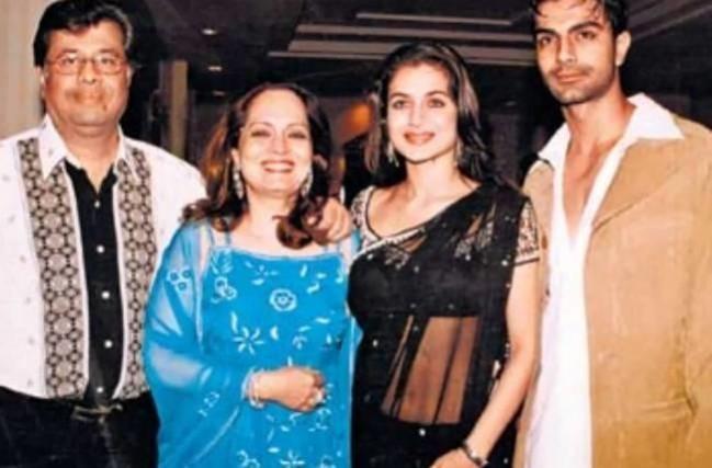 Ameesha Patel with family Ameesha Patel with family