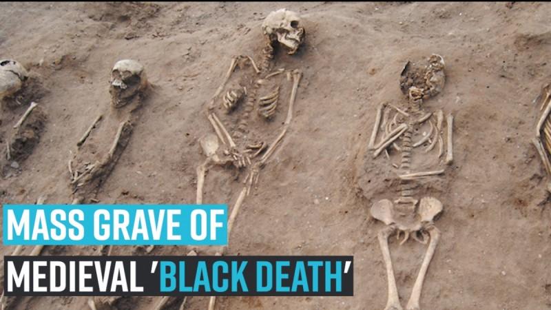 Mass grave of medieval 'Black Death'