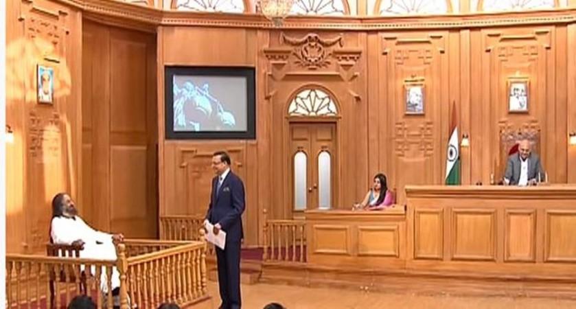 Sri Sri Ravi Shankar appears on Rajat Sharma's Aap ki Adalat Sri Sri Ravi Shankar appears on Rajat Sharma's Aap ki Adalat
