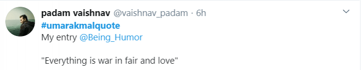 Umar Akmal tweet