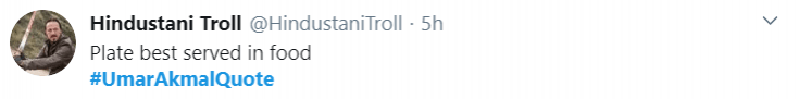 Umar Akmal tweet