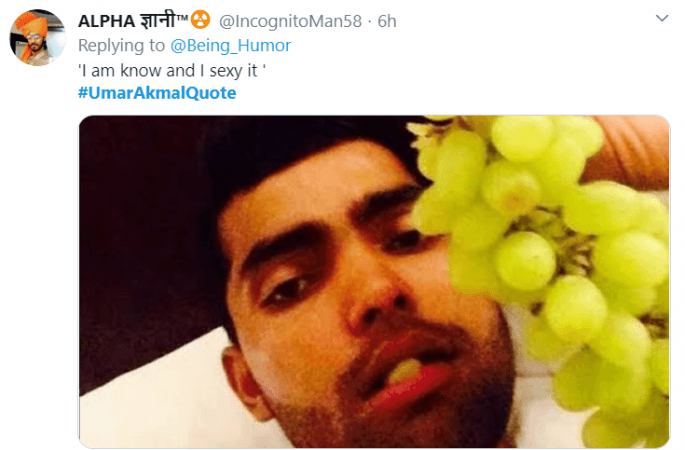 Umar Akmal tweet