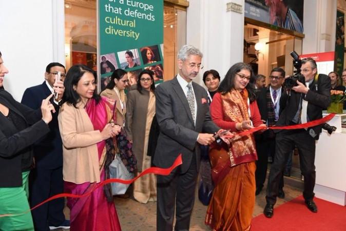 Union Minister S Jaishankar inaugurates Indian Pavilion at Berlin International Film Festival. PIB/Twitter Jaishankar