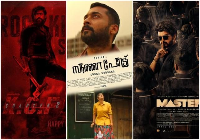 KGF 2 Vs Master Vs Soorarai Pottru. KGF 2 Vs Master Vs Soorarai Pottru