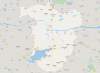 The marked area on the map shows Sonbhadra