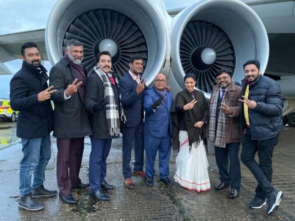 Thupparivaalan 2 crew in London. Thupparivaalan 2 Film Unit