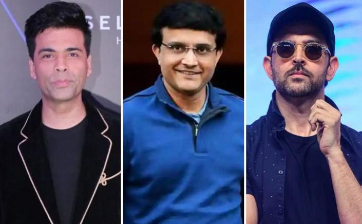 Sourav Ganguly reportedly wants Hrithik Roshan in the lead role for his biopic. (Credits: Twitter) Karan Johar Sourav Ganguly Hrithik Roshan