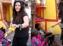 Ekta Kapoor trolled for throwing bananas at beggars