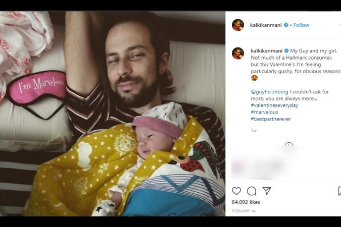This picture ofKalki Koechlin with her daughter describes every 'sleep deprived' new mom