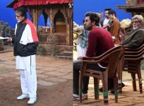 Big B shares BTS photos from the set, praises Ranbir Kapoor