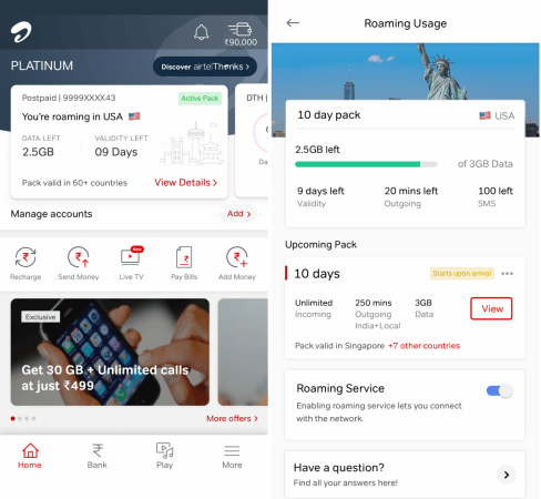 Airtel revises its IR packs and services Airtel revises its IR packs and services