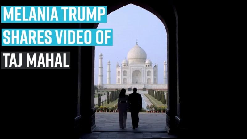US President Trump termed his recent visit to India Melania Trump shares video of Taj mahal