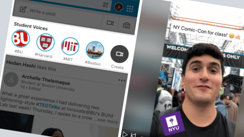 LinkedIn introduced Student Voices in 2018. LinkedIn Student Voices