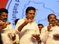 Ministers eating chicken in Hyderabad to send a message that chicken isn't a possible source of coronavirus