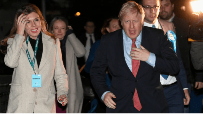 The couple, who have been living together in Downing Street since Johnson became prime minister in July, announced in February that they were expecting their first child. Boris Johnson, girlfriend Carrie Symonds