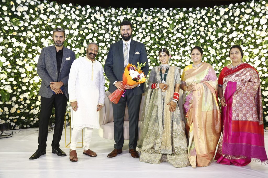 Celebs at wedding reception jayasudha