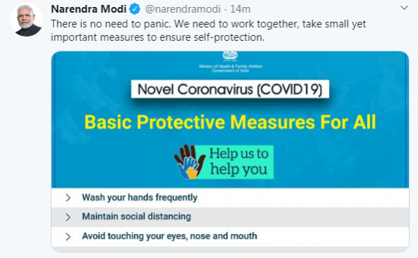 Narendra Modi tweet