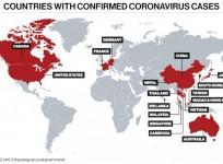 Countries affected by coronavirus
