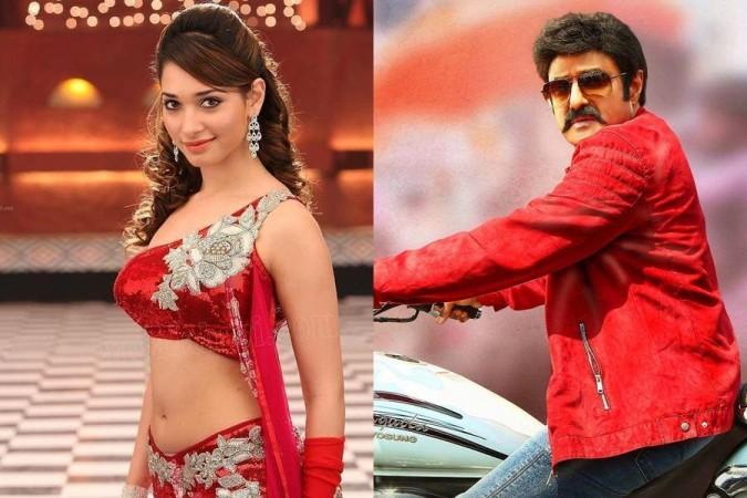 Tamannaah and Balakrishna. Tamannaah and Balakrishna